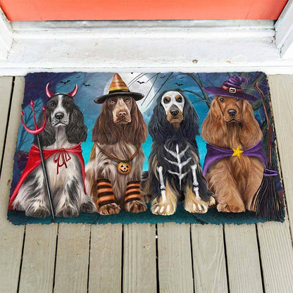 Cocker Spaniel Dog Halloween Doormat