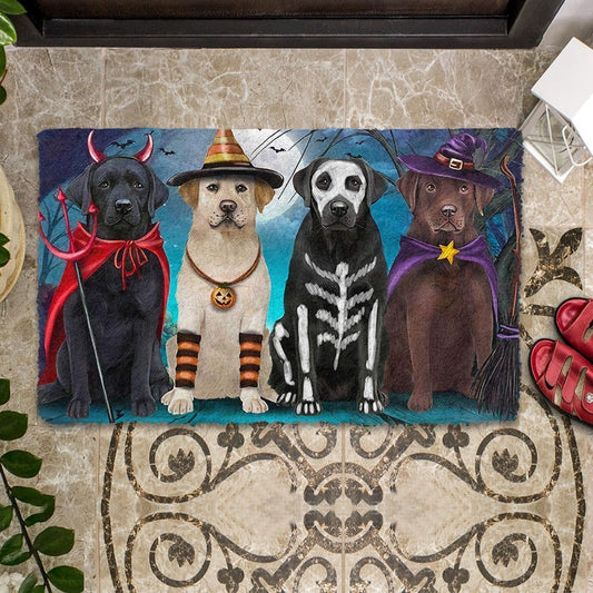 Labrador Retriever Halloween Doormat