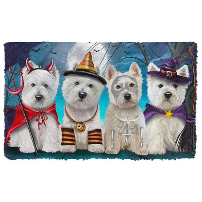 Premium Westie Dog Halloween Doormat