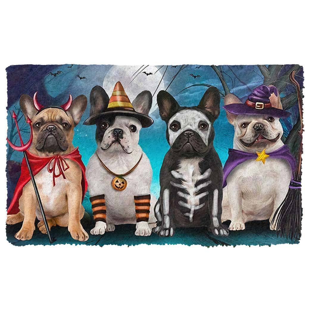 French Bulldog Halloween Doormat