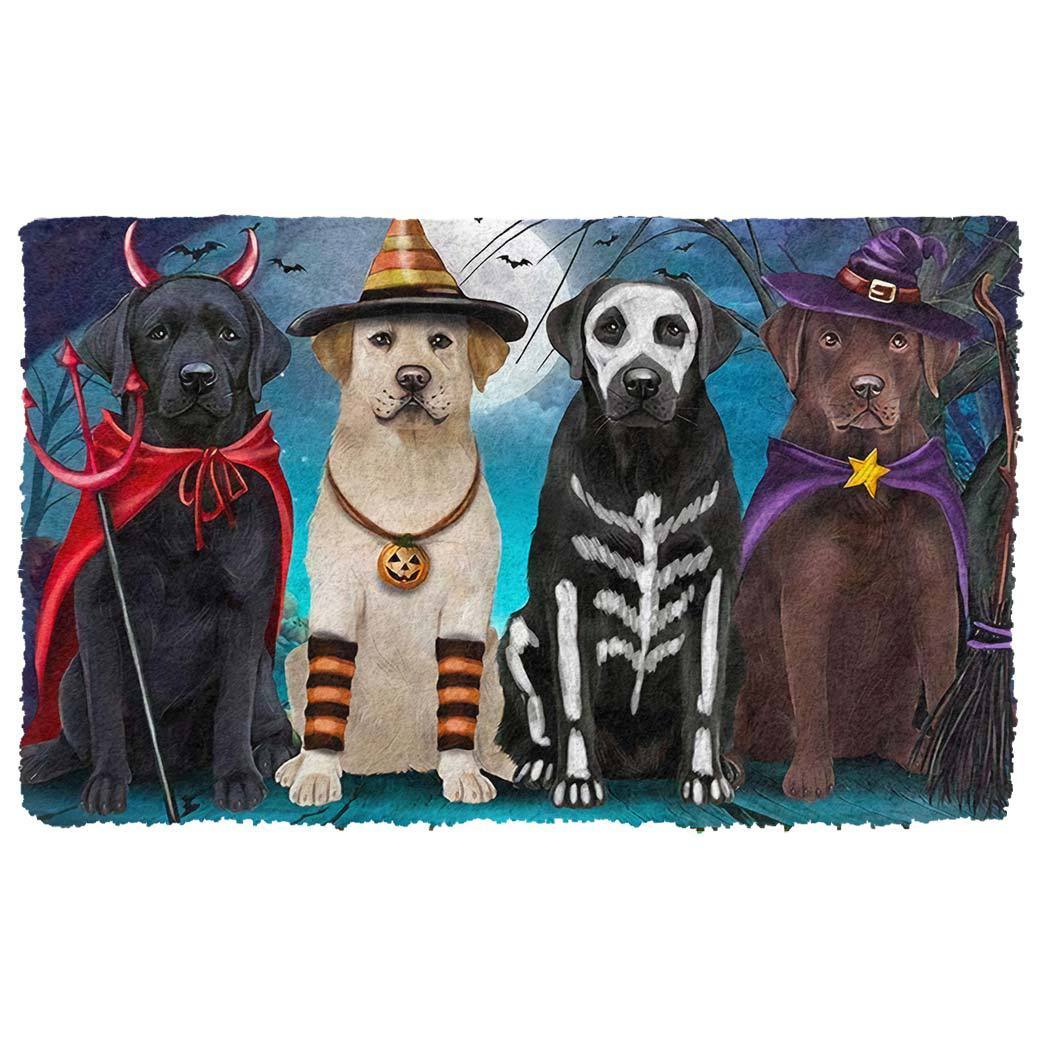 Labrador Retriever Halloween Doormat