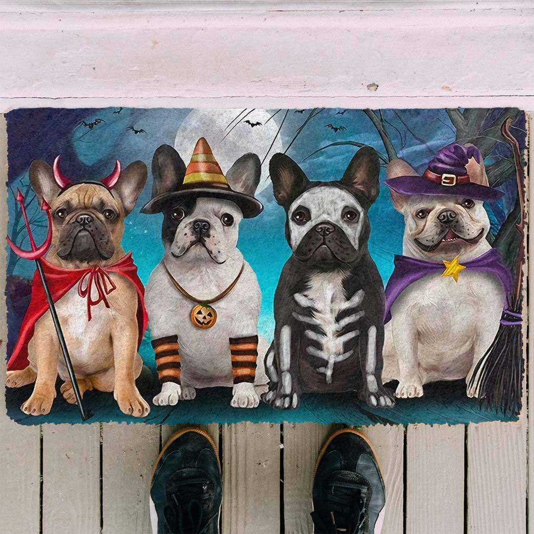 French Bulldog Halloween Doormat