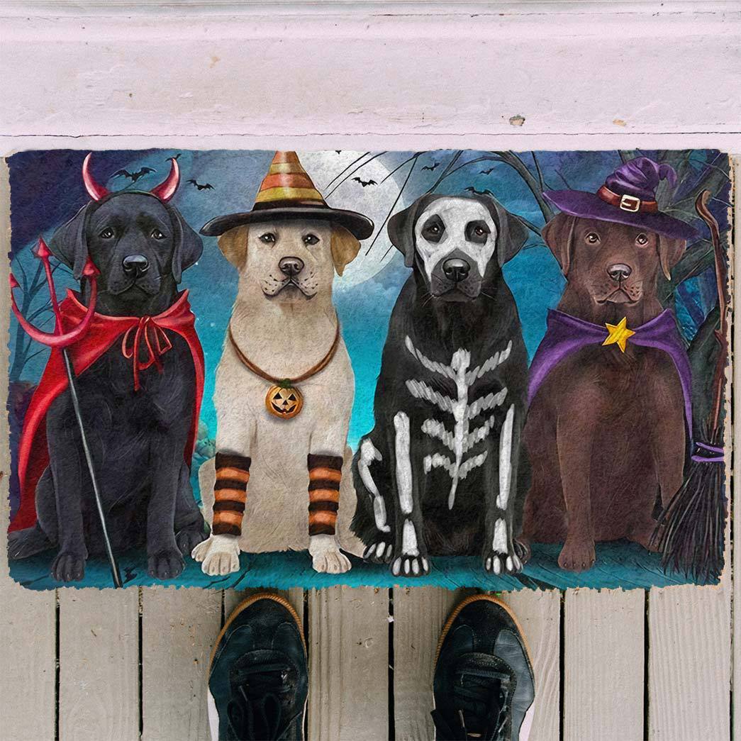 Labrador Retriever Halloween Doormat