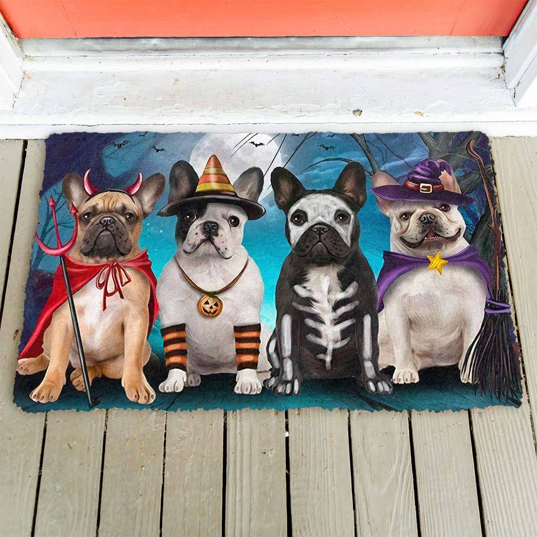 French Bulldog Halloween Doormat