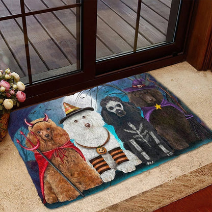 Poodle Dog Halloween Doormat