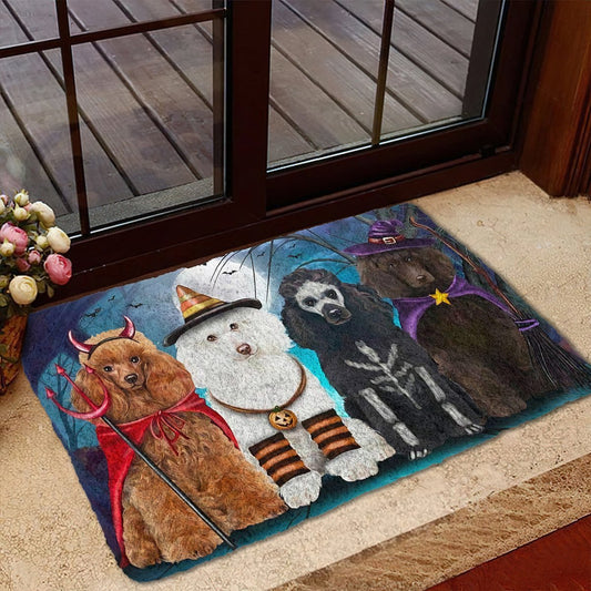 Poodle Dog Halloween Doormat