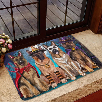 German Shepherd Halloween Doormat