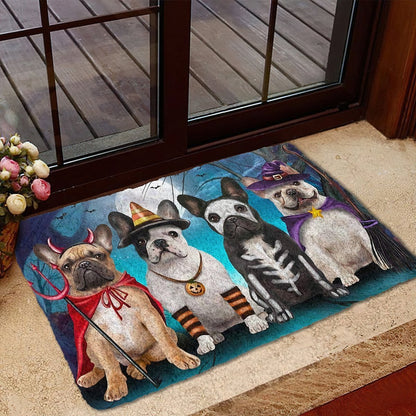 French Bulldog Halloween Doormat