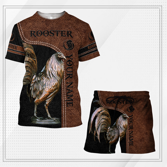 Personalized Rooster T-shirt and Short 3D All Over Printed TNA28042103