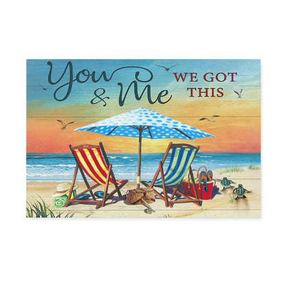 Beach Canvas You And Me