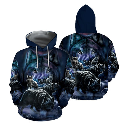 Wolf 3D All Over Printed Unisex Shirts