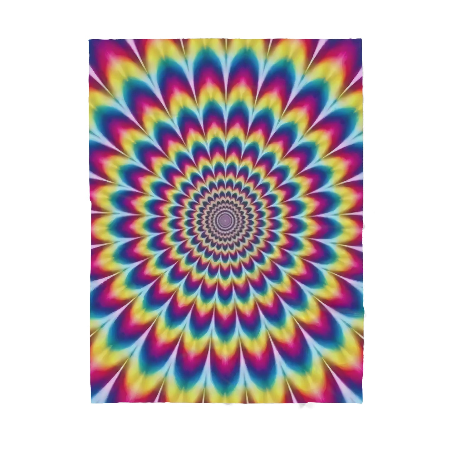 Colorful Hippie Pattern Sherpa Blanket