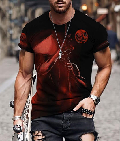 Customize Name Samurai Tattoo Japan 3D All Over Printed Unisex Shirt