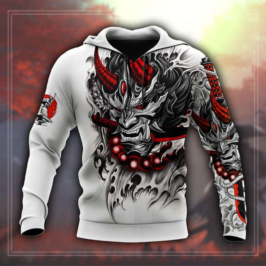 Japan Mask Tattoo 3D All Over Printed Unisex Shirt