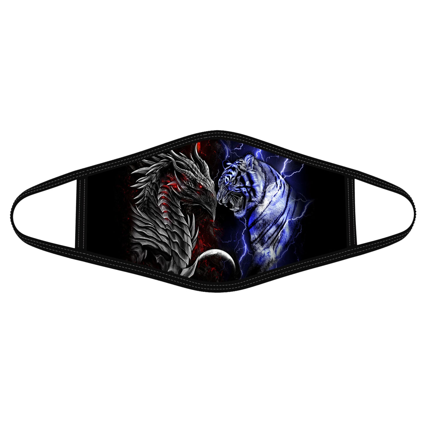 Dragon Mask Blue Dragon And Tiger Polyblend Face Mask HG