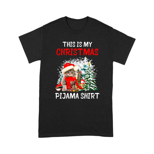 Christmas Cat T-shirt MEI