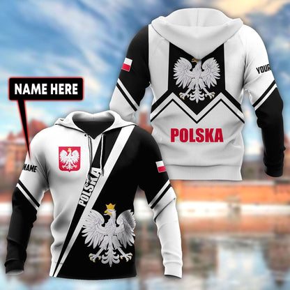Personalized Polska 3D All Over Printed Unisex Hoodie