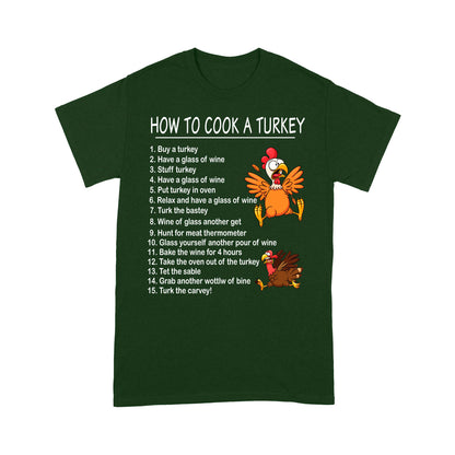 How to Cook A Turkey Thanksgiving Chef Funny Present Xmas Gift