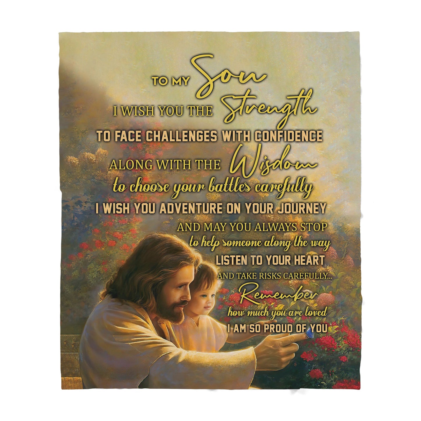 Jesus Sherpa Blanket TT