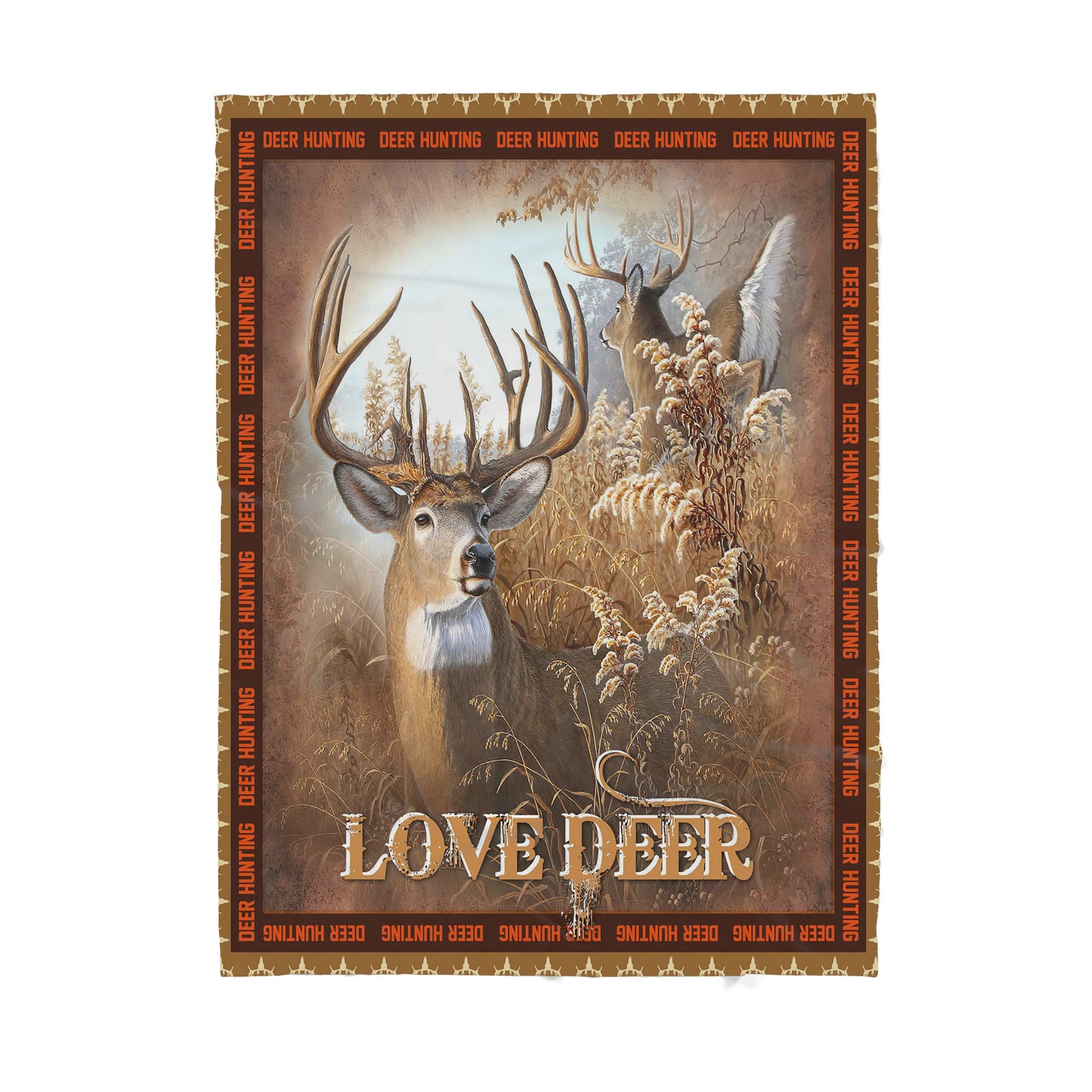 Deer Hunting Sherpa Blanket TT