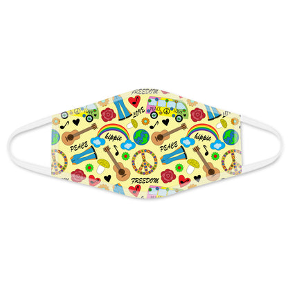 Hippie All Over Print Face Mask PL