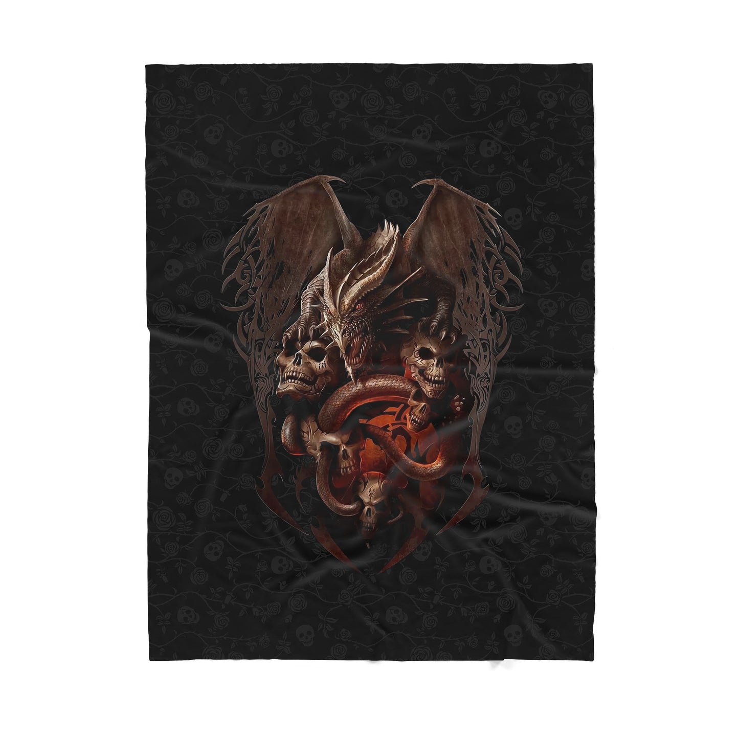 Skulls Sherpa Blanket