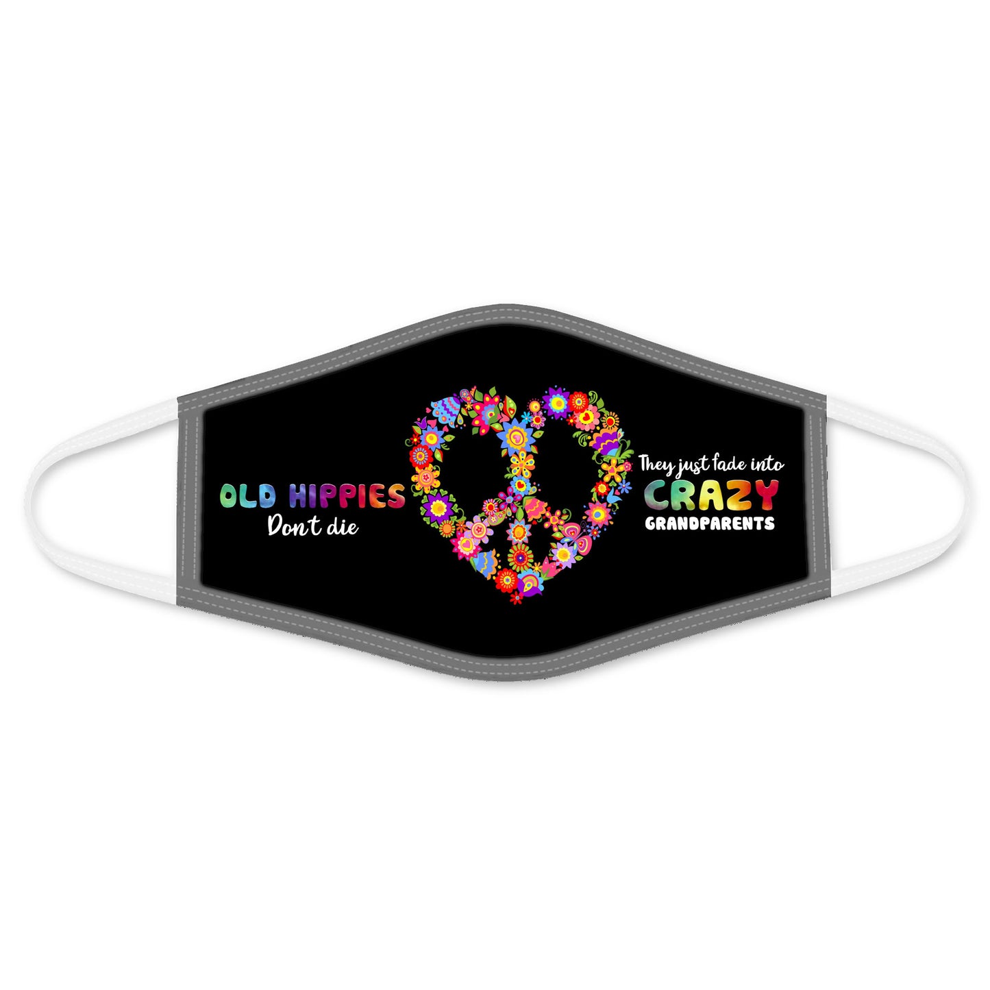 Premium Hippie 3D All Over Print Face Mask PL