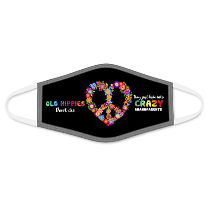 Premium Hippie 3D All Over Print Face Mask PL