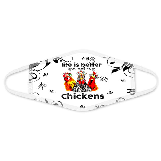Chicken Face Mask White ML