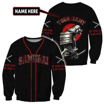 Custom Name Samurai 3D All Over Printed Unisex Shirts