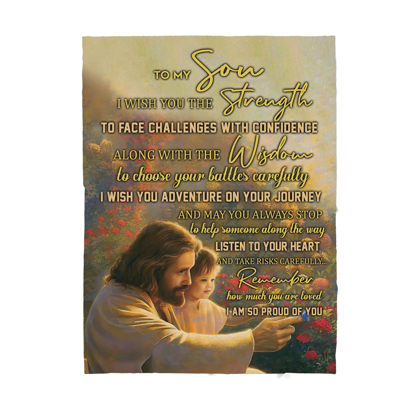 Jesus Sherpa Blanket TT