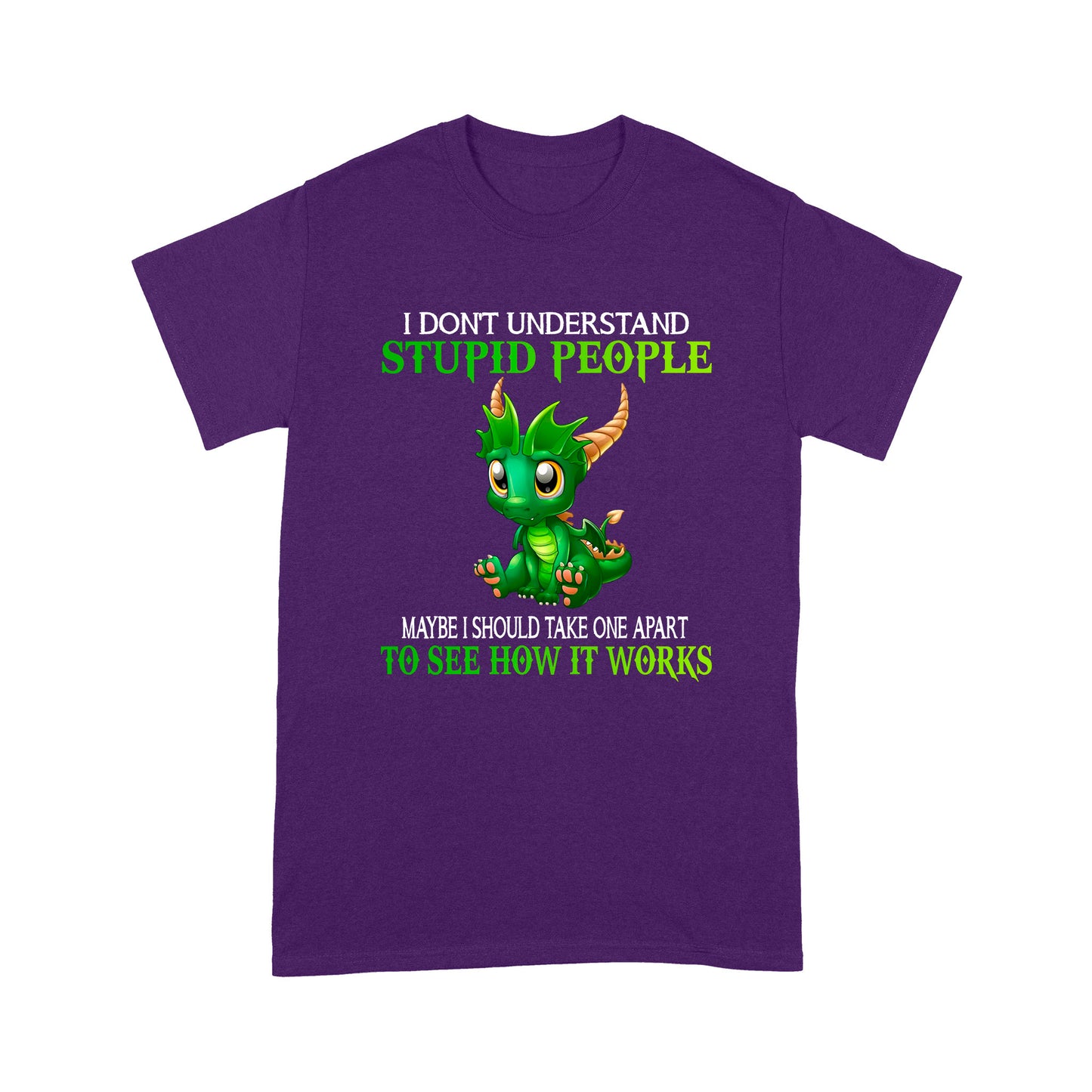 Dragon I Don't Understand Stupid People Standard T-shirt HG