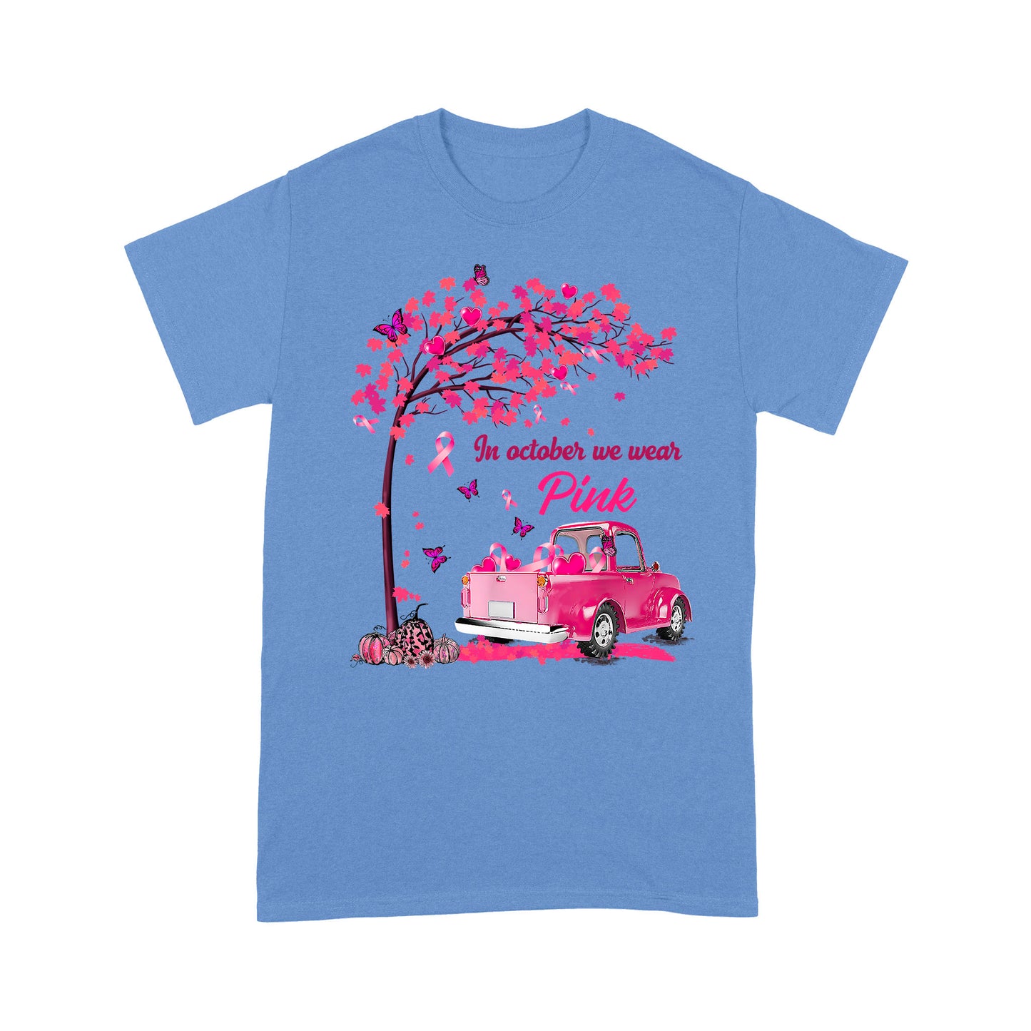In October We Wear Pink Breast Cancer Awareness Best Gift For Friends Mom Mother Mama