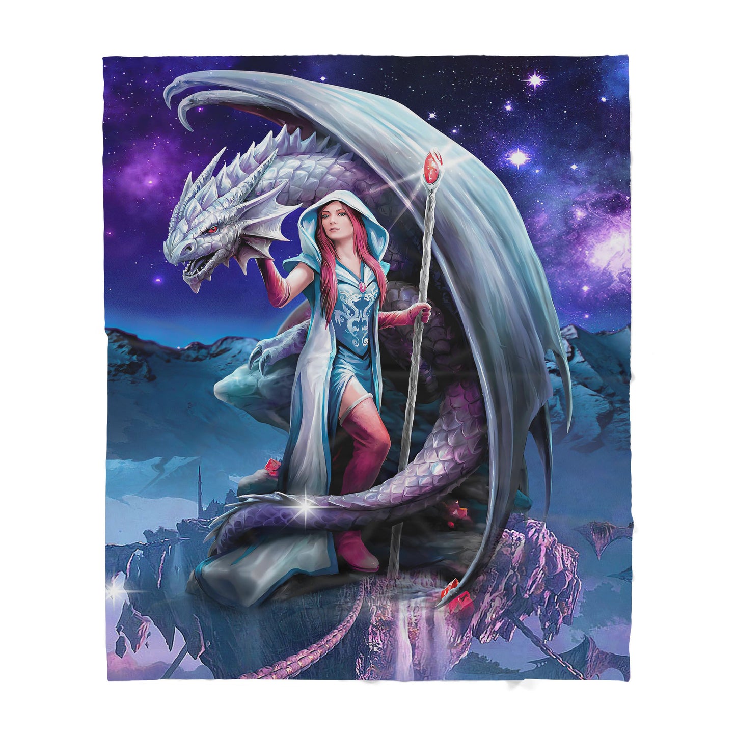 Custom Blanket Dragon - Gift For My Family - Sherpa Blanket HG