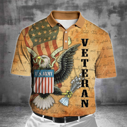 US Army Veteran 3D All Over Printed Unisex Shirts