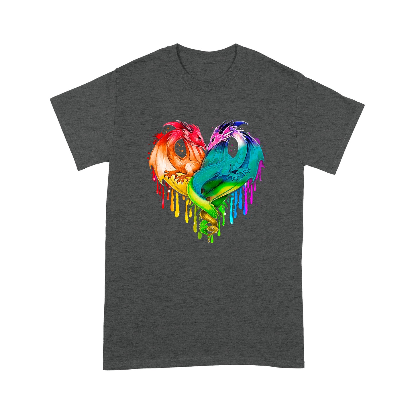 Coloful Dragon Couple T-shirt MEI