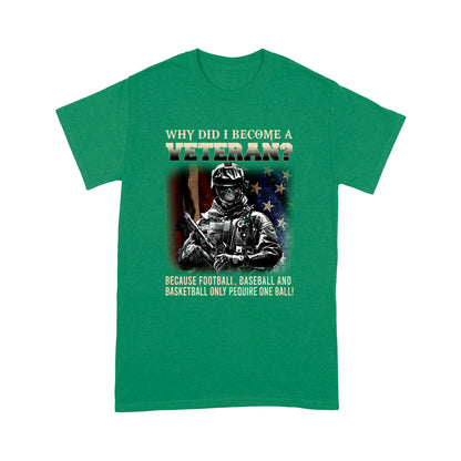 Why Did I Become A Veteran Standard T-shirt TA