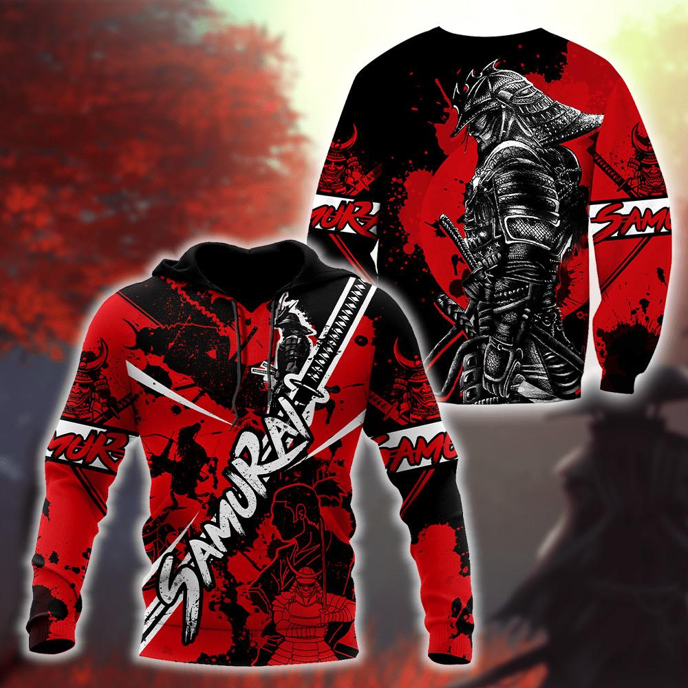 Samurai Tattoo 3D Over Printed Unisex Shirt