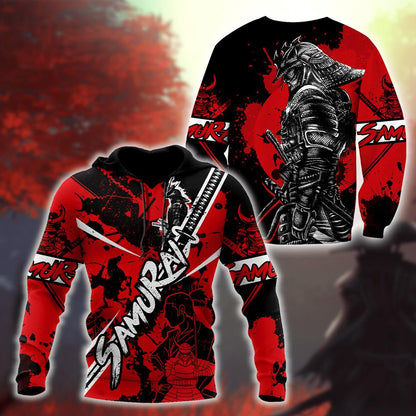 Samurai Tattoo 3D Over Printed Unisex Shirt