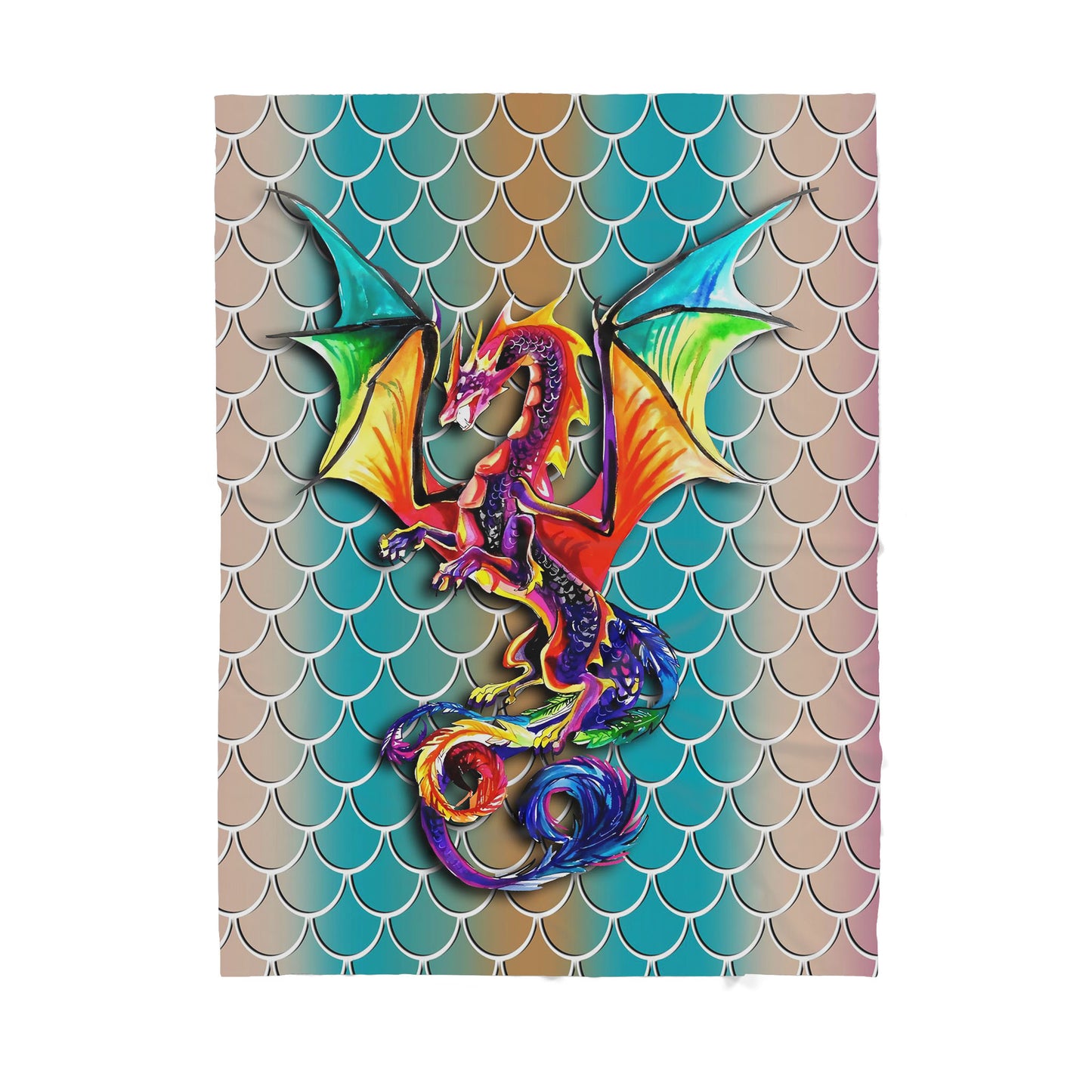 Custom Blanket Dragon Sherpa Blanket TQH