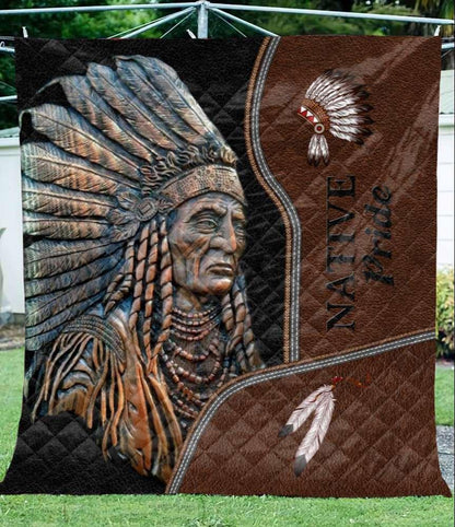 Native American 3D All Over Printed Quilt