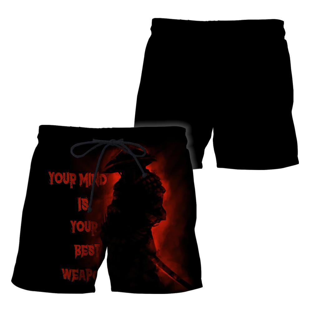 Customize Name Samurai Tattoo Japan 3D All Over Printed Unisex Shirt