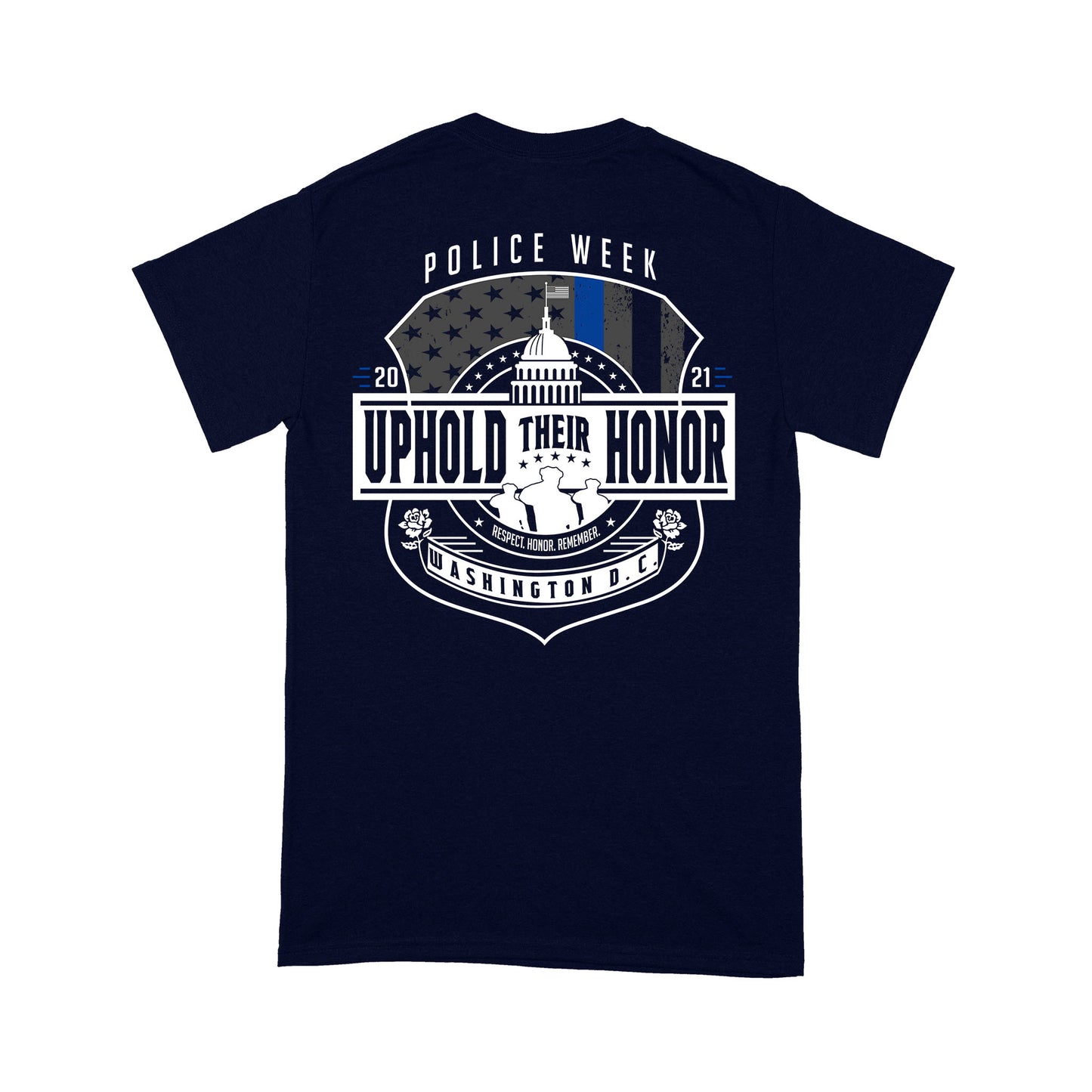 Police Week Uphold Their Honor Personalized T-shirt Special Gift For Dad Papa Grandpa