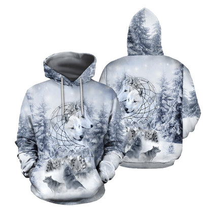 Wolf Native American 3D All Over Printed Unisex Shirts