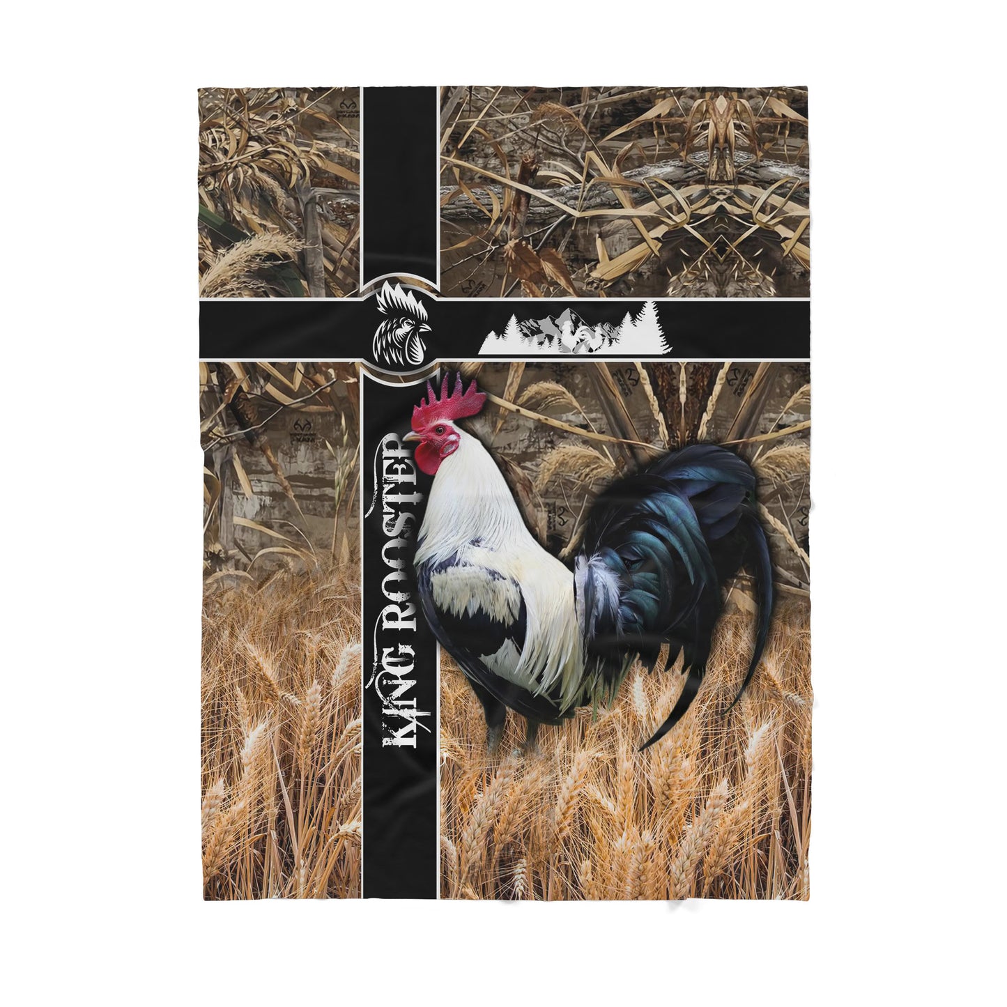 InfiniteStore 3D Printed Rooster Sherpa Blanket ML