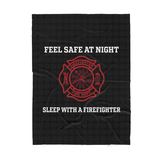 Fireman Sherpa Blanket -Gift for Fireman