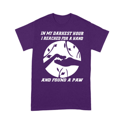 Dog Mom Standard T-shirt DL - I Found A Paw Quotes T-shirt