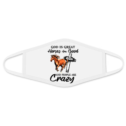 Horse Face Mask White MEI