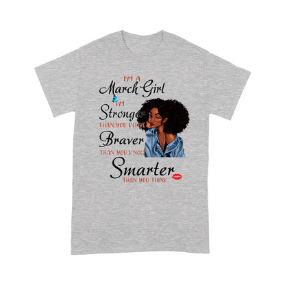March Black Girl T shirt DL - African Girl T-shirt