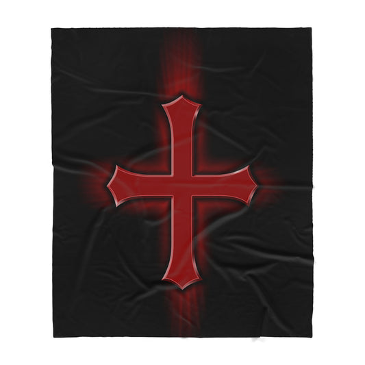 Jesus Cross Blanket - Best gift for Christian - Sherpa Blanket TT